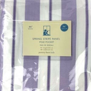 New Pottery Barn kids Spring Stripe drapery /panel